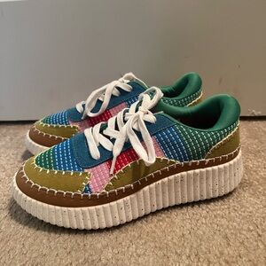 Liliana Multicolor Patchwork Sneakers
